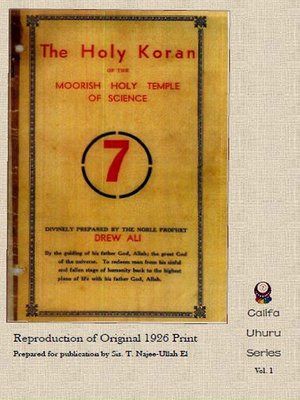 cover image of Holy Koran of the Moorish Holy Temple of Science